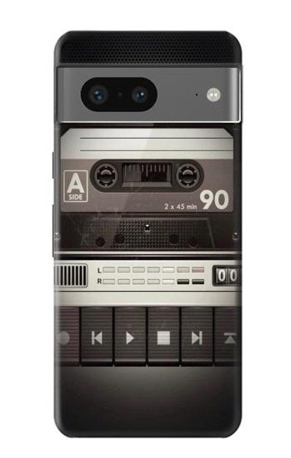 W3501 Vintage Cassette Player Funda Carcasa Case y Caso Del Tirón Funda para Google Pixel 7a