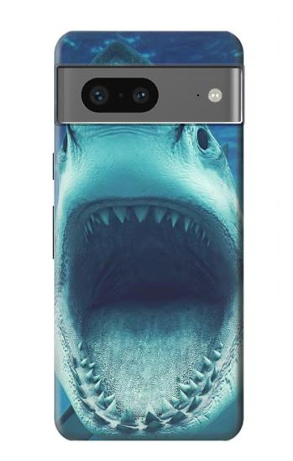 W3548 Tiger Shark Funda Carcasa Case y Caso Del Tirón Funda para Google Pixel 7a