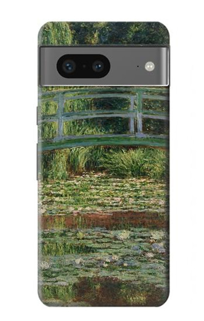 W3674 Claude Monet Footbridge and Water Lily Pool Funda Carcasa Case y Caso Del Tirón Funda para Google Pixel 7a