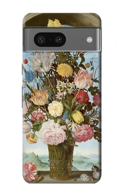 W3749 Vase of Flowers Funda Carcasa Case y Caso Del Tirón Funda para Google Pixel 7a