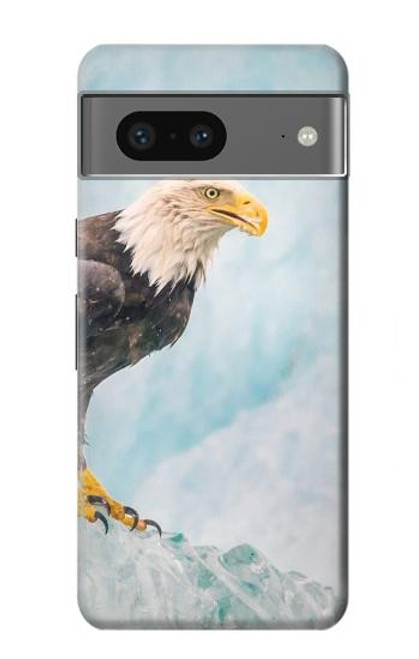 W3843 Bald Eagle On Ice Funda Carcasa Case y Caso Del Tirón Funda para Google Pixel 7a