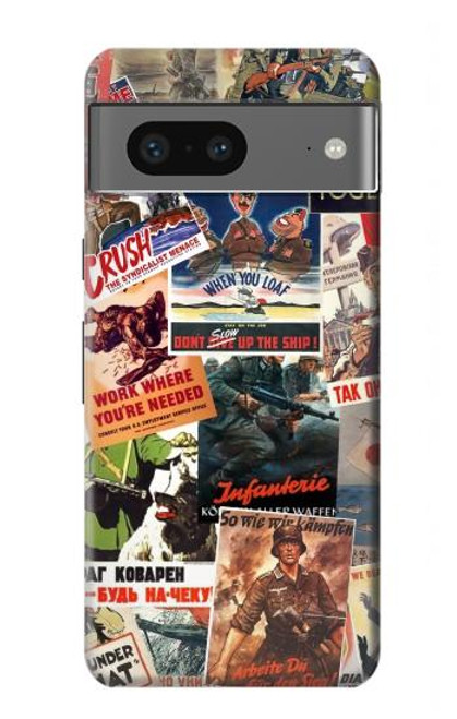 W3905 Vintage Army Poster Funda Carcasa Case y Caso Del Tirón Funda para Google Pixel 7a