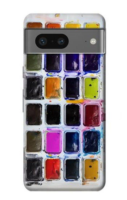 W3956 Watercolor Palette Box Graphic Funda Carcasa Case y Caso Del Tirón Funda para Google Pixel 7a