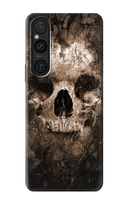 W0552 Skull Funda Carcasa Case y Caso Del Tirón Funda para Sony Xperia 1 V