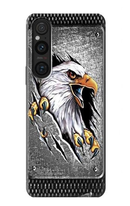 W0855 Eagle Metal Funda Carcasa Case y Caso Del Tirón Funda para Sony Xperia 1 V