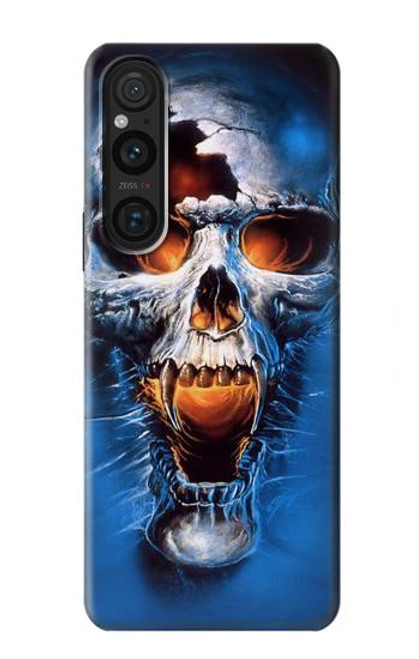 W1462 Vampire Skull Funda Carcasa Case y Caso Del Tirón Funda para Sony Xperia 1 V