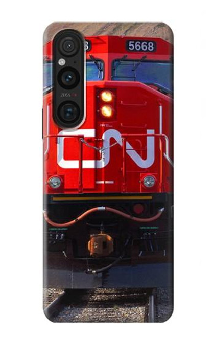 W2774 Train Canadian National Railway Funda Carcasa Case y Caso Del Tirón Funda para Sony Xperia 1 V