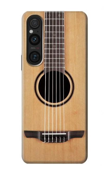 W2819 Classical Guitar Funda Carcasa Case y Caso Del Tirón Funda para Sony Xperia 1 V