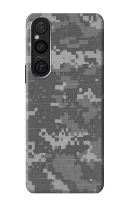 W2867 Army White Digital Camo Funda Carcasa Case y Caso Del Tirón Funda para Sony Xperia 1 V