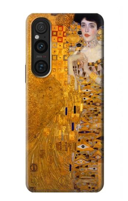 W3332 Gustav Klimt Adele Bloch Bauer Funda Carcasa Case y Caso Del Tirón Funda para Sony Xperia 1 V