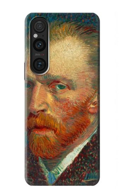 W3335 Vincent Van Gogh Self Portrait Funda Carcasa Case y Caso Del Tirón Funda para Sony Xperia 1 V