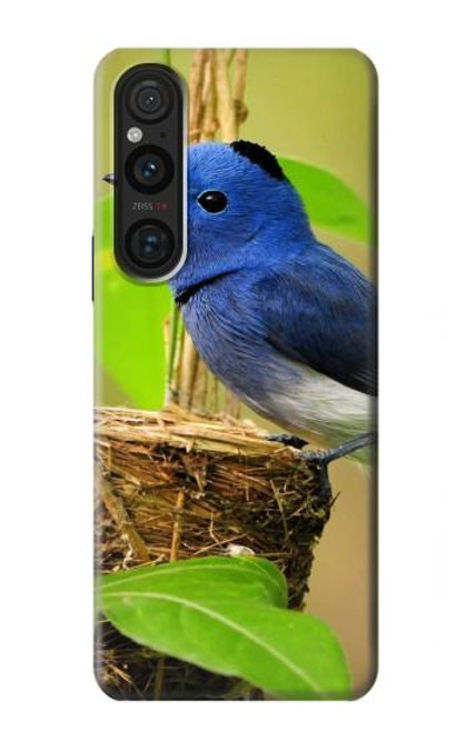 W3839 Bluebird of Happiness Blue Bird Funda Carcasa Case y Caso Del Tirón Funda para Sony Xperia 1 V