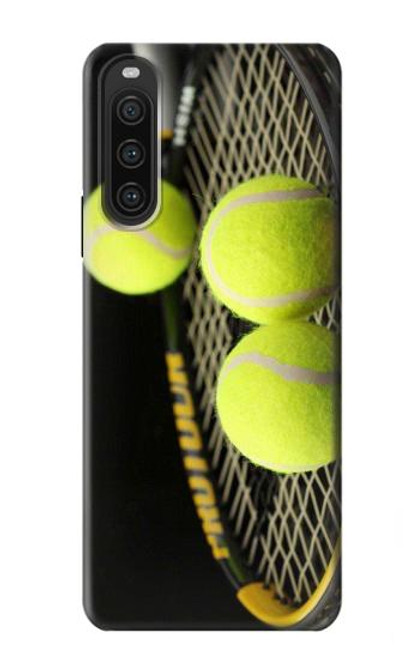 W0072 Tennis Funda Carcasa Case y Caso Del Tirón Funda para Sony Xperia 10 V