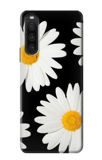 W2477 Daisy flower Funda Carcasa Case y Caso Del Tirón Funda para Sony Xperia 10 V