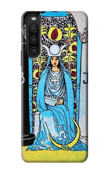 W2837 The High Priestess Vintage Tarot Card Funda Carcasa Case y Caso Del Tirón Funda para Sony Xperia 10 V