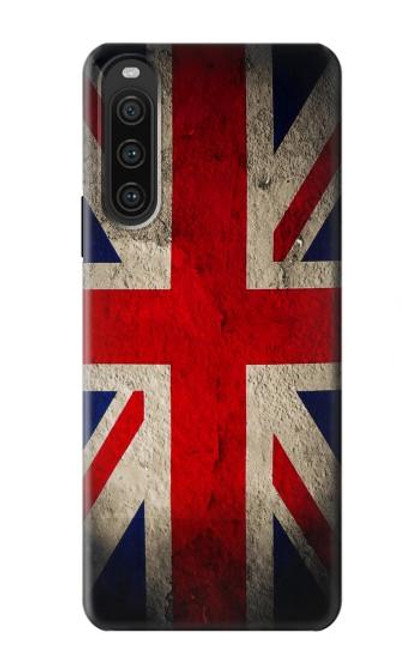 W2894 Vintage British Flag Funda Carcasa Case y Caso Del Tirón Funda para Sony Xperia 10 V