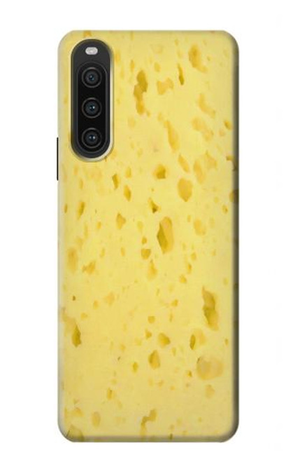 W2913 Cheese Texture Funda Carcasa Case y Caso Del Tirón Funda para Sony Xperia 10 V