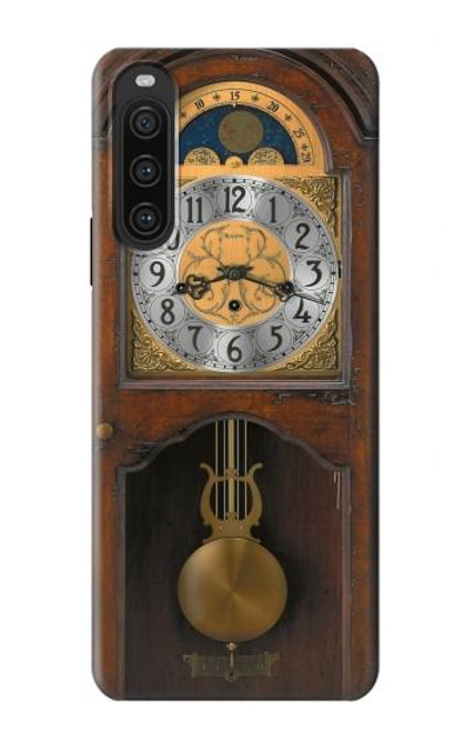 W3173 Grandfather Clock Antique Wall Clock Funda Carcasa Case y Caso Del Tirón Funda para Sony Xperia 10 V