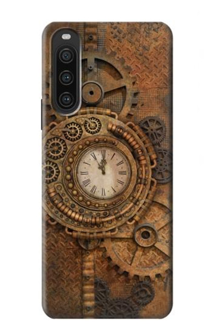 W3401 Clock Gear Steampunk Funda Carcasa Case y Caso Del Tirón Funda para Sony Xperia 10 V