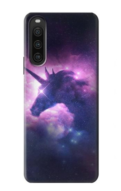 W3538 Unicorn Galaxy Funda Carcasa Case y Caso Del Tirón Funda para Sony Xperia 10 V