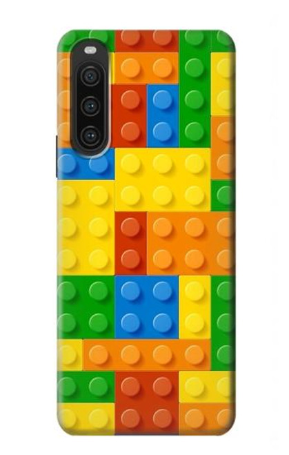 W3595 Brick Toy Funda Carcasa Case y Caso Del Tirón Funda para Sony Xperia 10 V