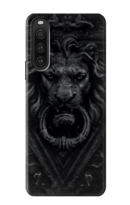 W3619 Dark Gothic Lion Funda Carcasa Case y Caso Del Tirón Funda para Sony Xperia 10 V
