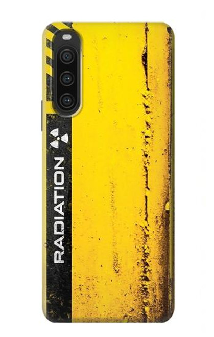 W3714 Radiation Warning Funda Carcasa Case y Caso Del Tirón Funda para Sony Xperia 10 V