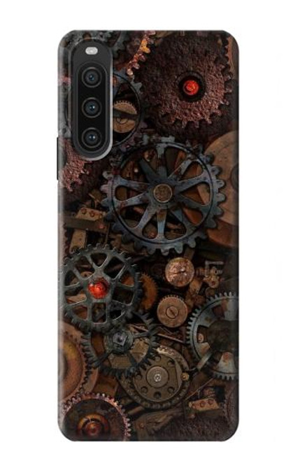 W3884 Steampunk Mechanical Gears Funda Carcasa Case y Caso Del Tirón Funda para Sony Xperia 10 V