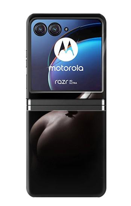 W0546 Sexy Cream Strawberry Funda Carcasa Case y Caso Del Tirón Funda para Motorola Razr 40 Ultra