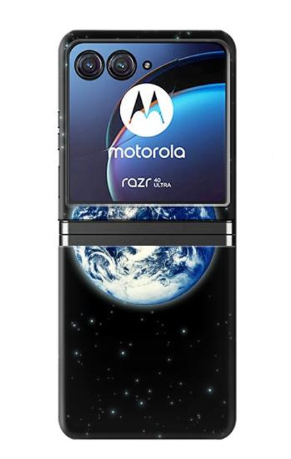 W2266 Earth Planet Space Star nebula Funda Carcasa Case y Caso Del Tirón Funda para Motorola Razr 40 Ultra