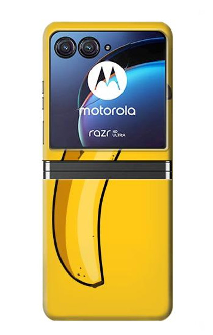 W2294 Banana Funda Carcasa Case y Caso Del Tirón Funda para Motorola Razr 40 Ultra