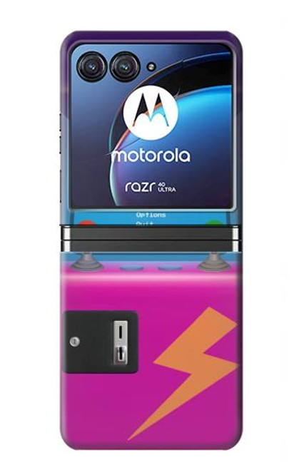 W3961 Arcade Cabinet Retro Machine Funda Carcasa Case y Caso Del Tirón Funda para Motorola Razr 40 Ultra