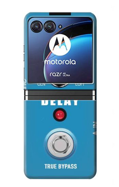 W3962 Guitar Analog Delay Graphic Funda Carcasa Case y Caso Del Tirón Funda para Motorola Razr 40 Ultra