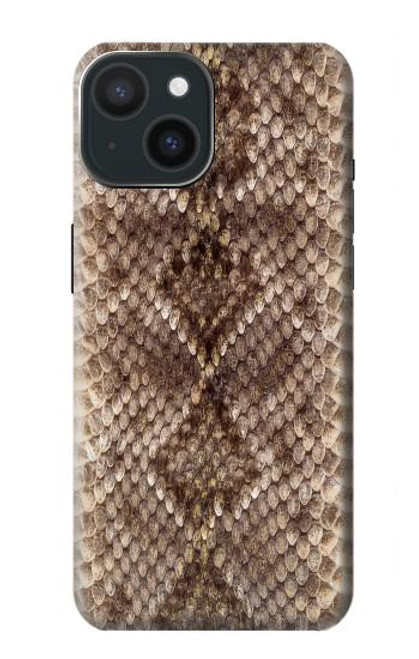 W2875 Rattle Snake Skin Graphic Printed Funda Carcasa Case y Caso Del Tirón Funda para iPhone 15