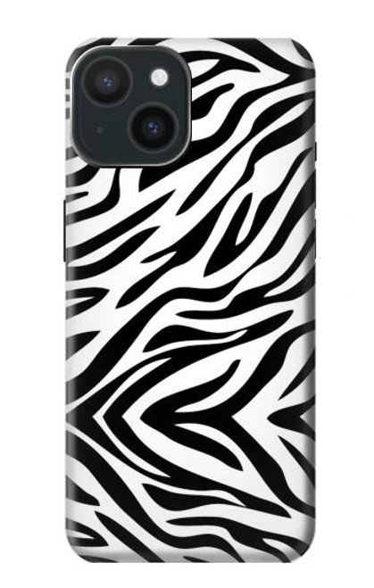 W3056 Zebra Skin Texture Graphic Printed Funda Carcasa Case y Caso Del Tirón Funda para iPhone 15