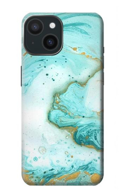 W3399 Green Marble Graphic Print Funda Carcasa Case y Caso Del Tirón Funda para iPhone 15