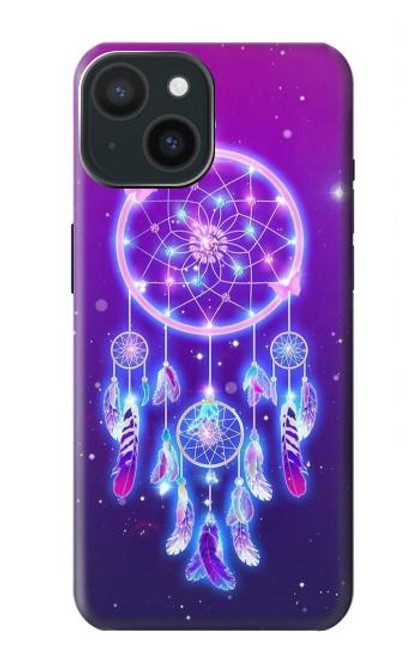 W3484 Cute Galaxy Dream Catcher Funda Carcasa Case y Caso Del Tirón Funda para iPhone 15