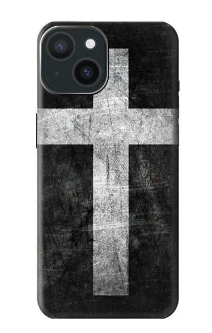 W3491 Christian Cross Funda Carcasa Case y Caso Del Tirón Funda para iPhone 15