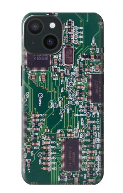 W3519 Electronics Circuit Board Graphic Funda Carcasa Case y Caso Del Tirón Funda para iPhone 15
