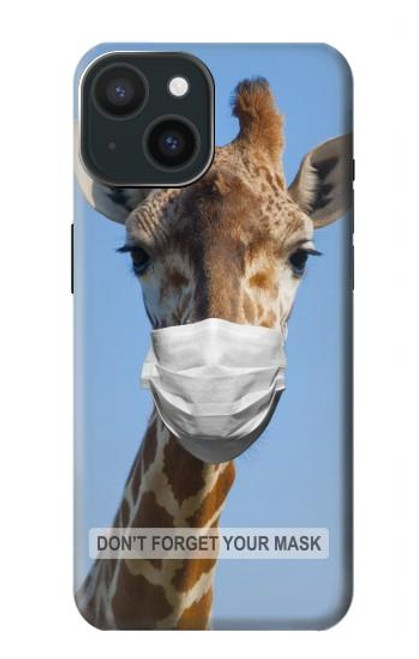 W3806 Funny Giraffe Funda Carcasa Case y Caso Del Tirón Funda para iPhone 15