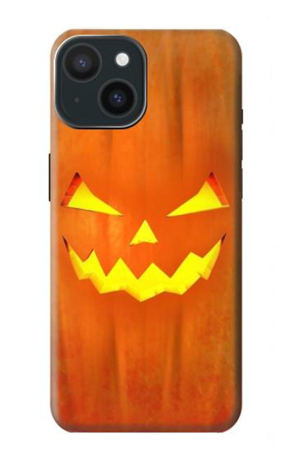 W3828 Pumpkin Halloween Funda Carcasa Case y Caso Del Tirón Funda para iPhone 15