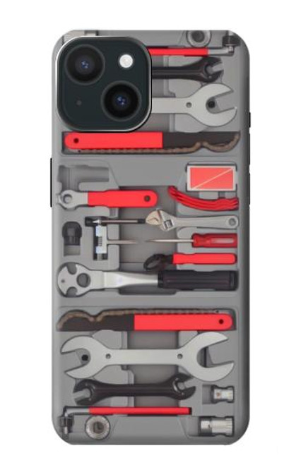 W3921 Bike Repair Tool Graphic Paint Funda Carcasa Case y Caso Del Tirón Funda para iPhone 15