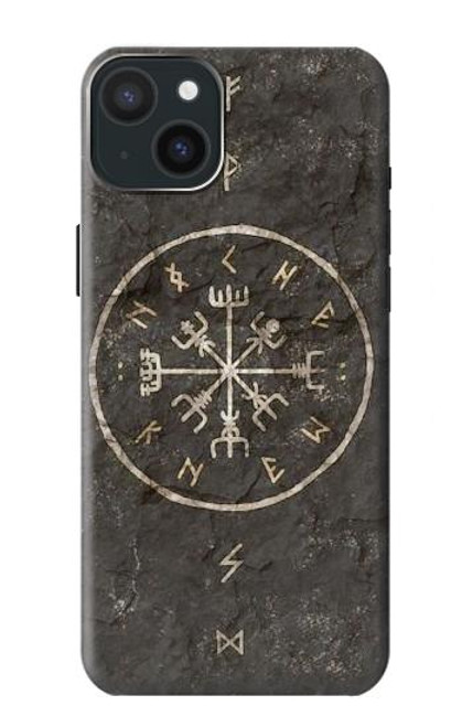 W3413 Norse Ancient Viking Symbol Funda Carcasa Case y Caso Del Tirón Funda para iPhone 15 Plus