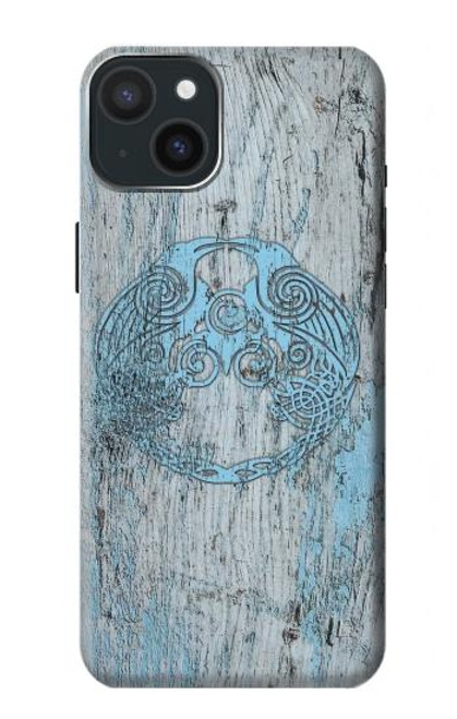 W3829 Huginn And Muninn Twin Ravens Norse Funda Carcasa Case y Caso Del Tirón Funda para iPhone 15 Plus