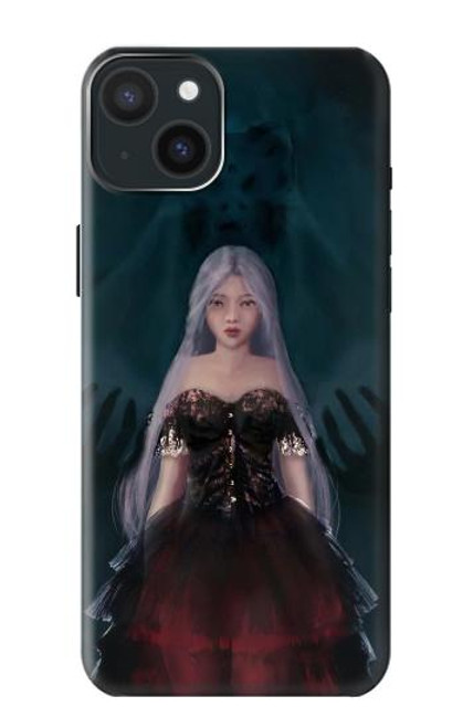 W3847 Lilith Devil Bride Gothic Girl Skull Grim Reaper Funda Carcasa Case y Caso Del Tirón Funda para iPhone 15 Plus