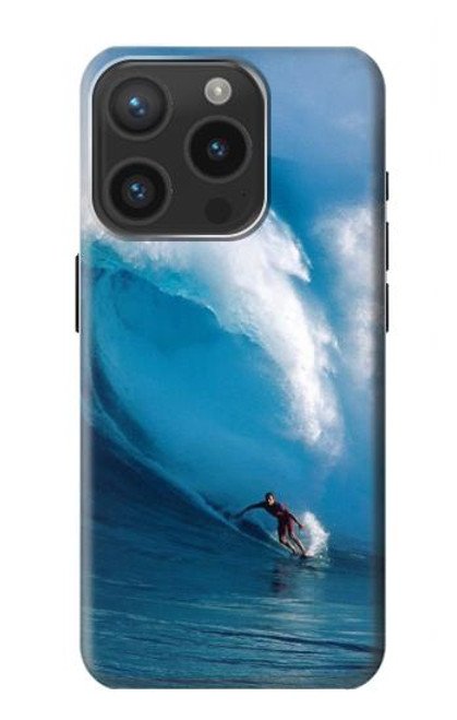 W0438 Hawaii Surf Funda Carcasa Case y Caso Del Tirón Funda para iPhone 15 Pro