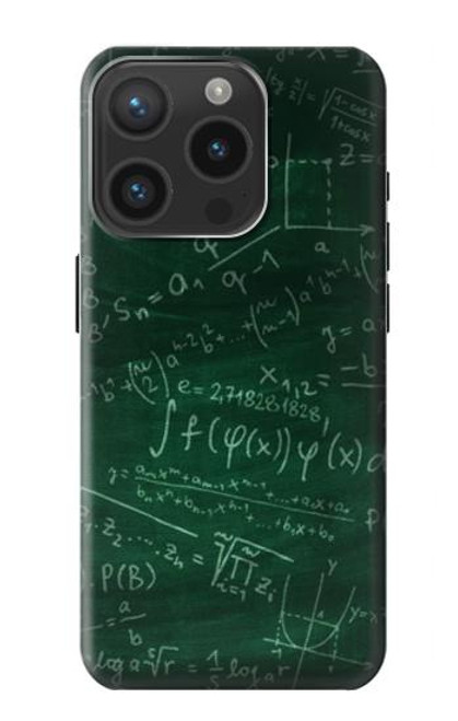 W3190 Math Formula Greenboard Funda Carcasa Case y Caso Del Tirón Funda para iPhone 15 Pro