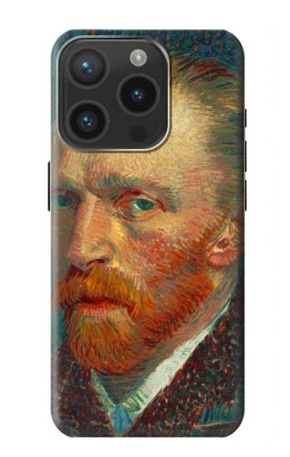 W3335 Vincent Van Gogh Self Portrait Funda Carcasa Case y Caso Del Tirón Funda para iPhone 15 Pro