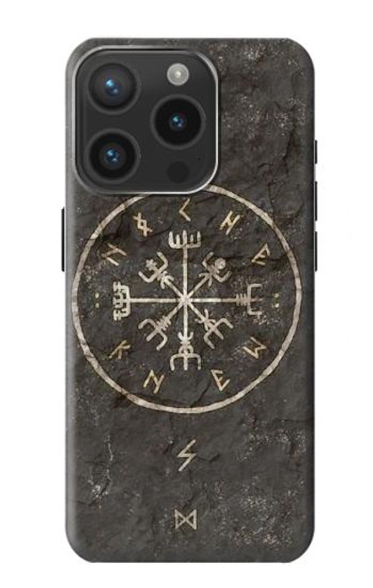 W3413 Norse Ancient Viking Symbol Funda Carcasa Case y Caso Del Tirón Funda para iPhone 15 Pro