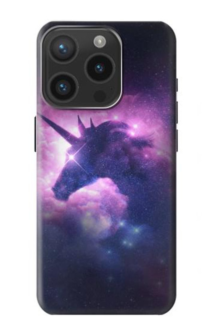 W3538 Unicorn Galaxy Funda Carcasa Case y Caso Del Tirón Funda para iPhone 15 Pro